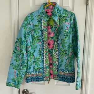 Lilly Pulitzer NWOT reversible puffer jacket size larger